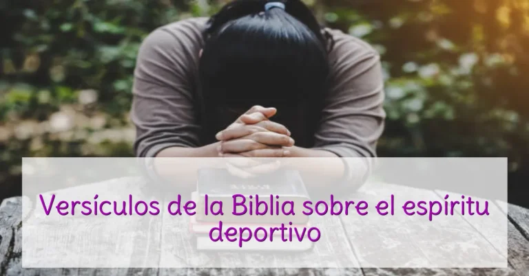 Versículos de la Biblia sobre el espíritu deportivo