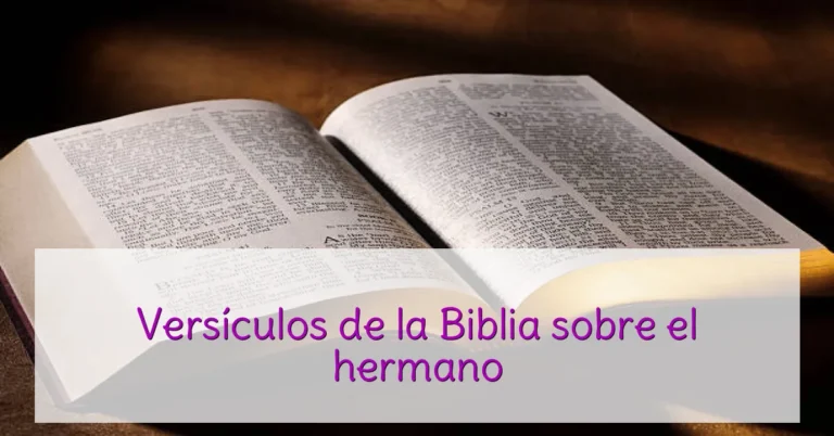 Versículos de la Biblia sobre el hermano