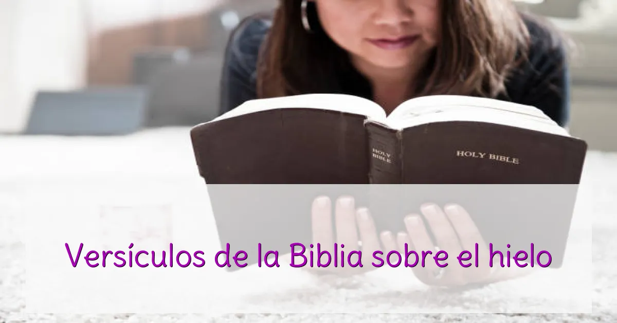 Versículos de la Biblia sobre el hielo