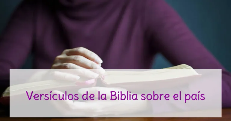 Versículos de la Biblia sobre el país