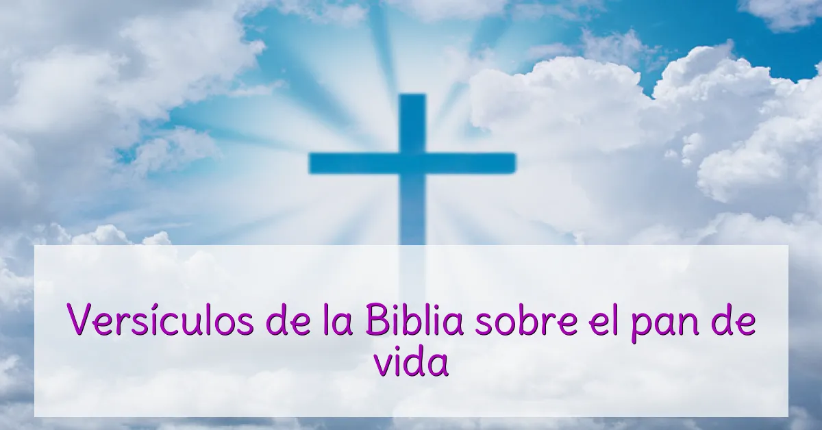 Versículos de la Biblia sobre el pan de vida