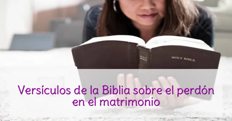 Versículos de la Biblia sobre el perdón en el matrimonio