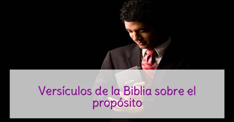 Versículos de la Biblia sobre el propósito