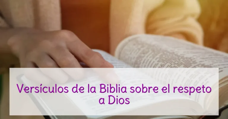Versículos de la Biblia sobre el respeto a Dios