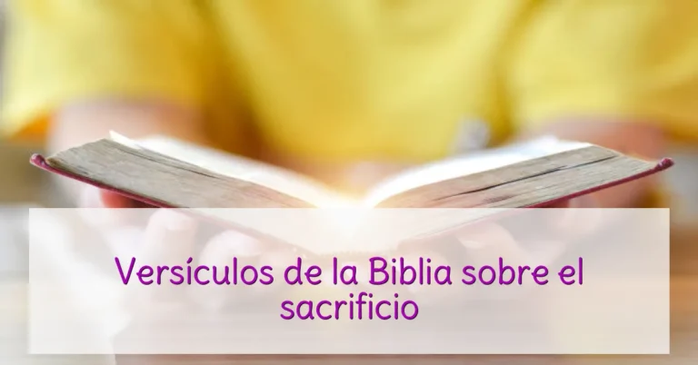 Versículos de la Biblia sobre el sacrificio