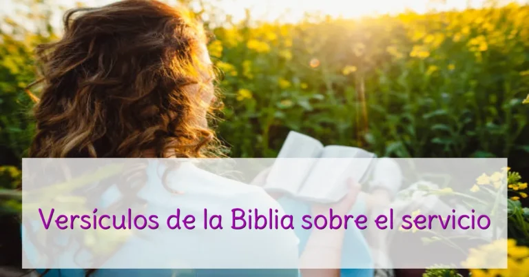 Versículos de la Biblia sobre el servicio