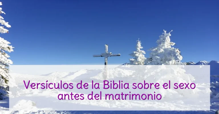 Versículos de la Biblia sobre el sexo antes del matrimonio