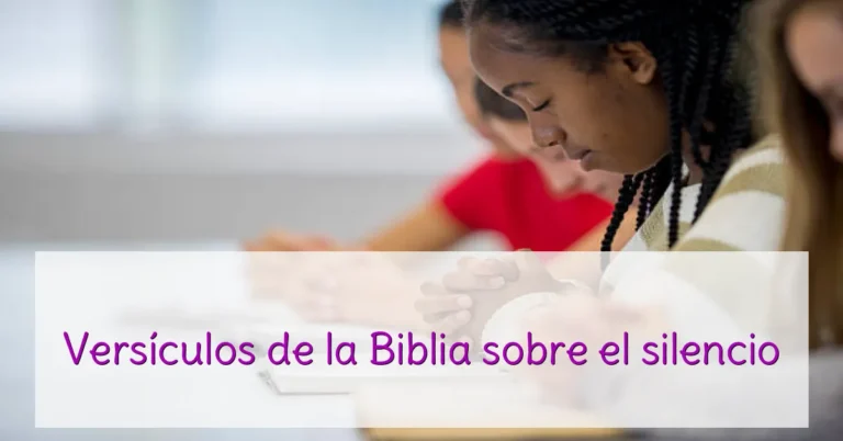 Versículos de la Biblia sobre el silencio