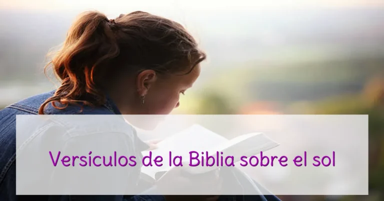 Versículos de la Biblia sobre el sol
