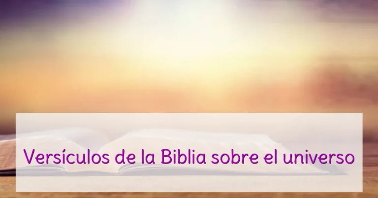 Versículos de la Biblia sobre el universo