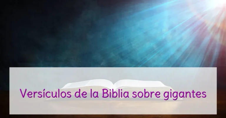 Versículos de la Biblia sobre gigantes
