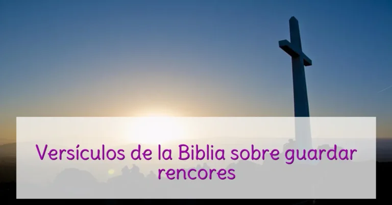 Versículos de la Biblia sobre guardar rencores