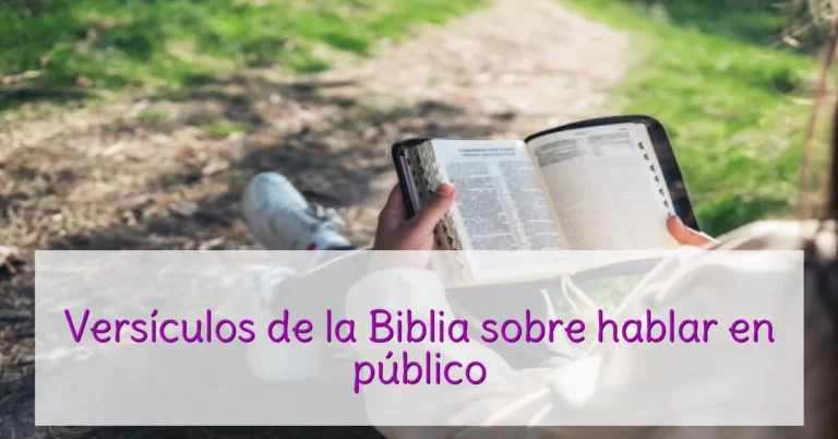 Versículos de la Biblia sobre hablar en público