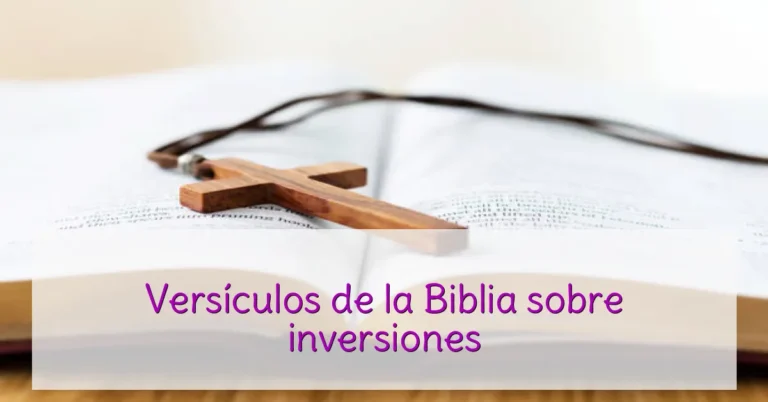 Versículos de la Biblia sobre inversiones