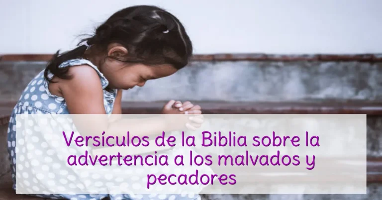 Versículos de la Biblia sobre la advertencia a los malvados y pecadores