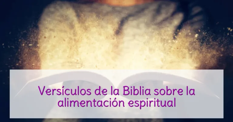 Versículos de la Biblia sobre la alimentación espiritual