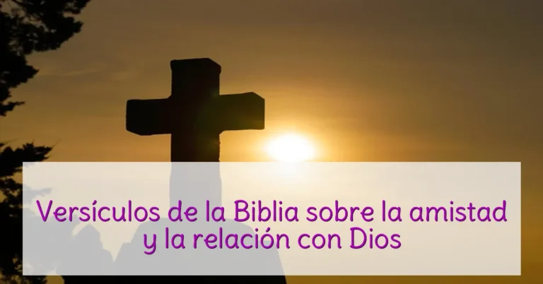 Versículos de la Biblia sobre la amistad y la relación con Dios