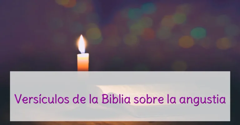 Versículos de la Biblia sobre la angustia