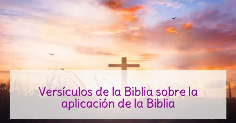 Versículos de la Biblia sobre la aplicación de la Biblia