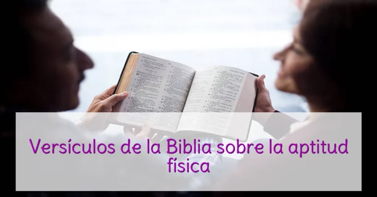 Versículos de la Biblia sobre la aptitud física
