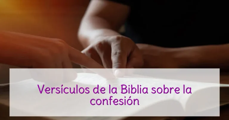 Versículos de la Biblia sobre la confesión
