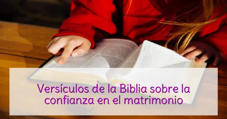 Versículos de la Biblia sobre la confianza en el matrimonio