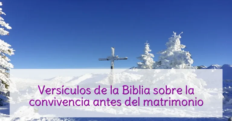 Versículos de la Biblia sobre la convivencia antes del matrimonio