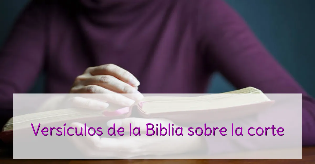 Versículos de la Biblia sobre la corte