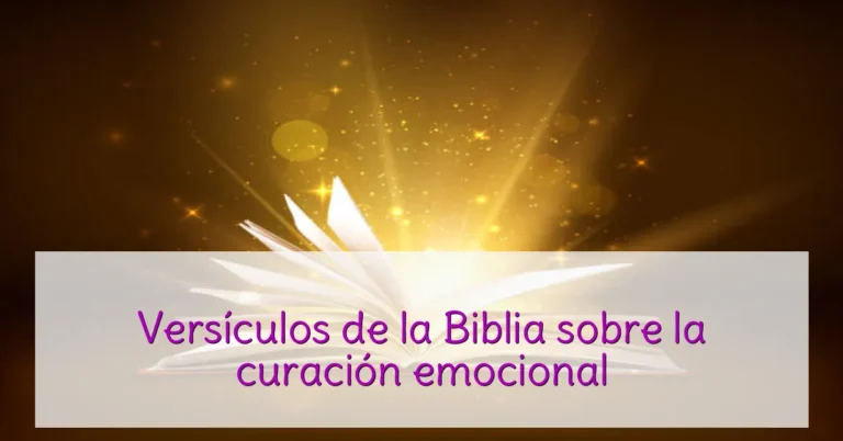 Versículos de la Biblia sobre la curación emocional