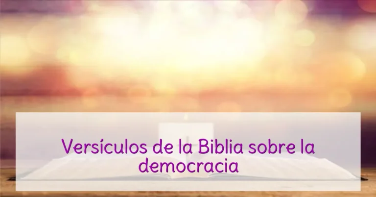 Versículos de la Biblia sobre la democracia