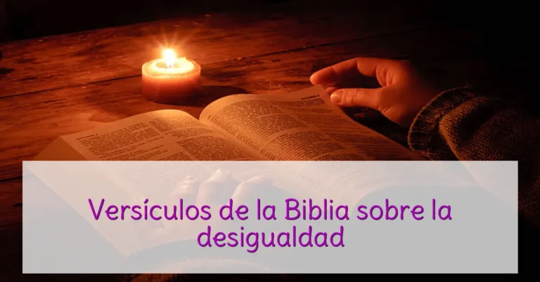 Versículos de la Biblia sobre la desigualdad