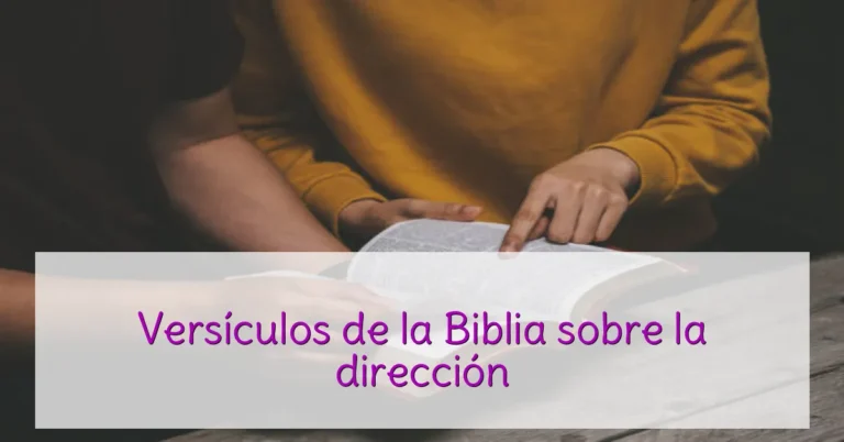 Versículos de la Biblia sobre la dirección