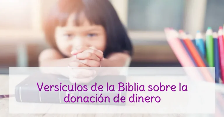Versículos de la Biblia sobre la donación de dinero