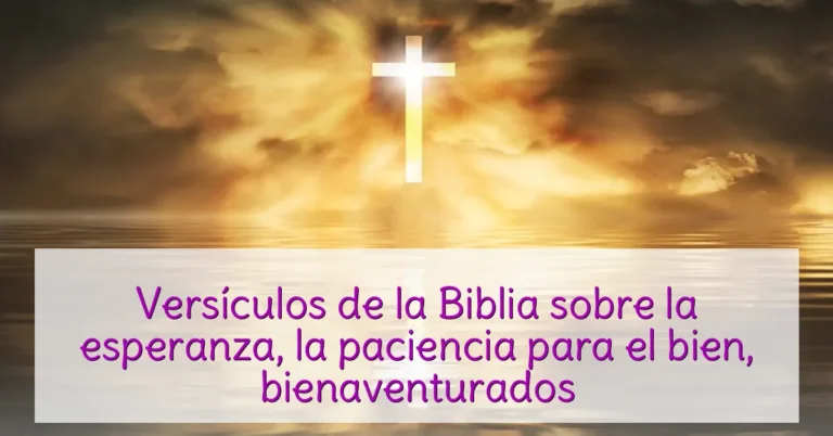 Versículos de la Biblia sobre la esperanza, la paciencia para el bien, bienaventurados