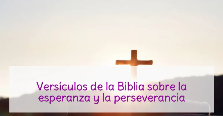 Versículos de la Biblia sobre la esperanza y la perseverancia