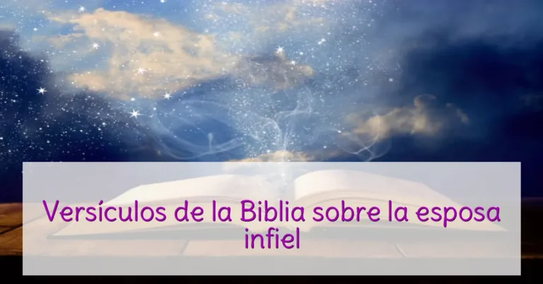 Versículos de la Biblia sobre la esposa infiel