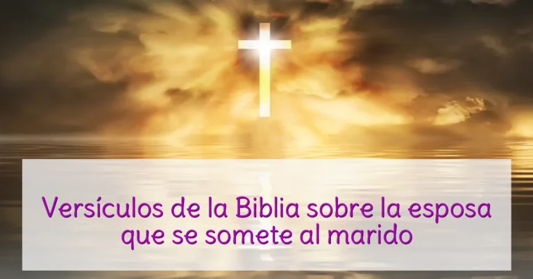 Versículos de la Biblia sobre la esposa que se somete al marido