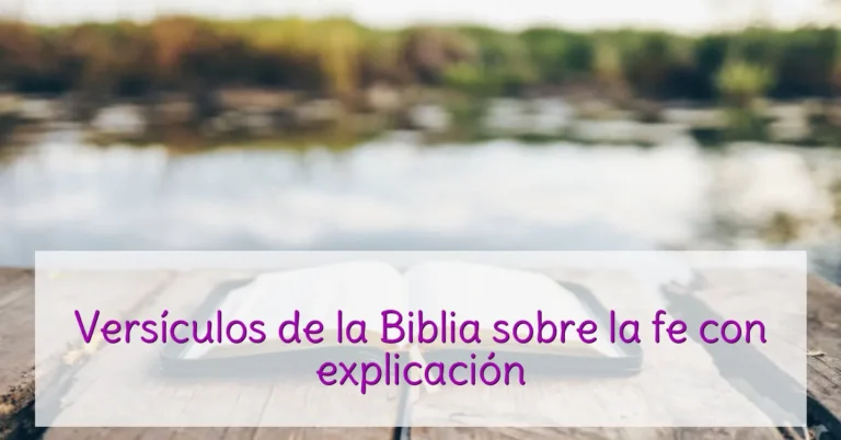 Versículos de la Biblia sobre la fe con explicación