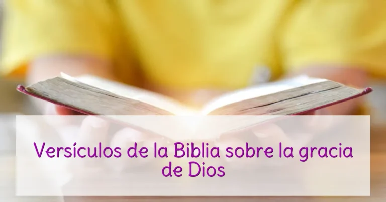 Versículos de la Biblia sobre la gracia de Dios