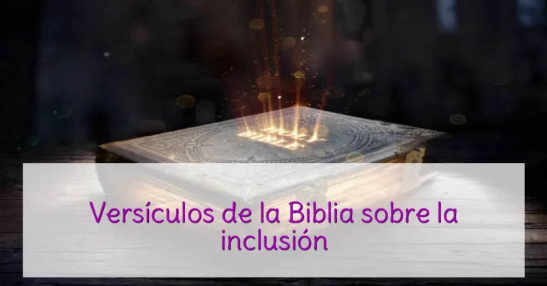 Versículos de la Biblia sobre la inclusión