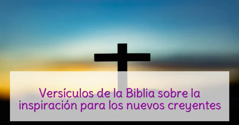 Versículos de la Biblia sobre la inspiración para los nuevos creyentes