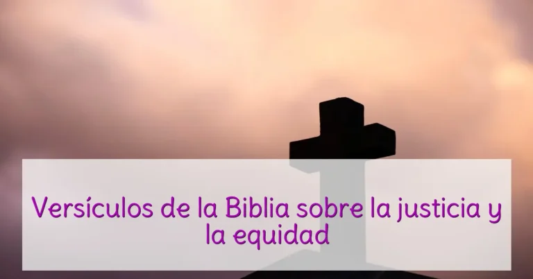 Versículos de la Biblia sobre la justicia y la equidad