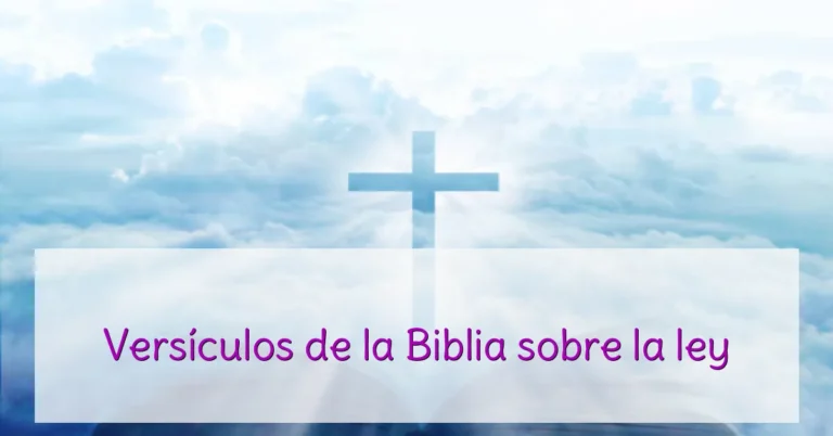 Versículos de la Biblia sobre la ley