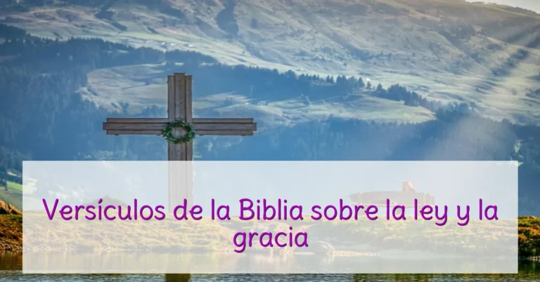 Versículos de la Biblia sobre la ley y la gracia