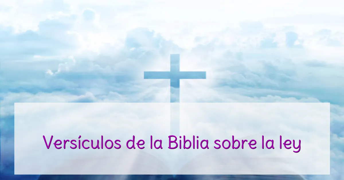 Versículos de la Biblia sobre la ley