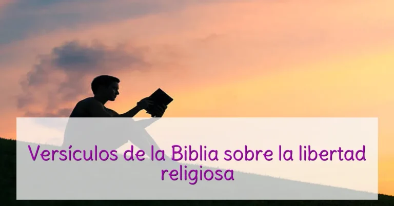 Versículos de la Biblia sobre la libertad religiosa