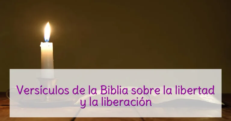 Versículos de la Biblia sobre la libertad y la liberación