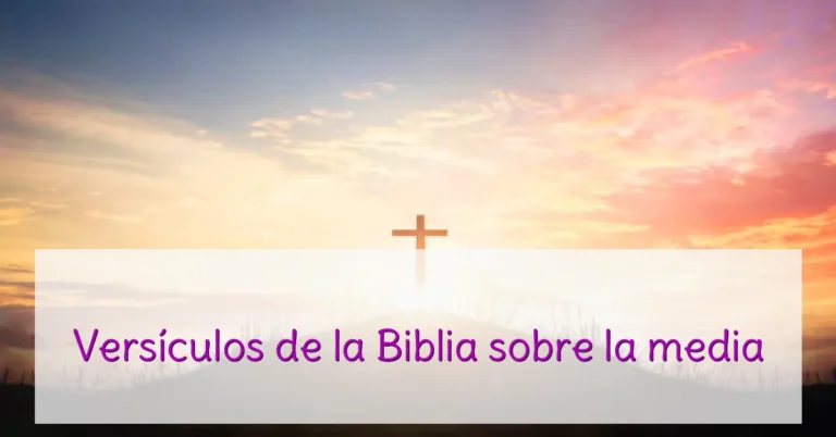 Versículos de la Biblia sobre la media