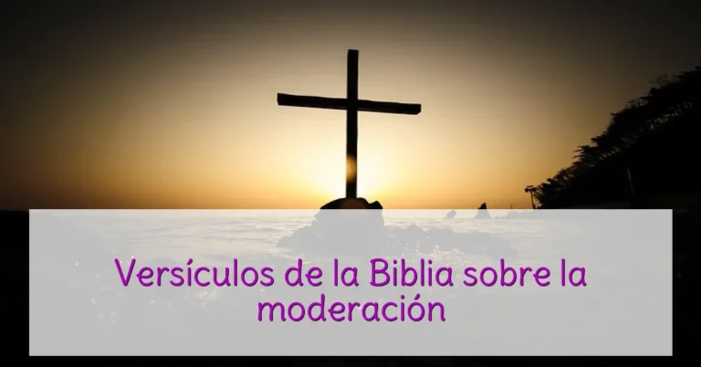 Versículos de la Biblia sobre la moderación