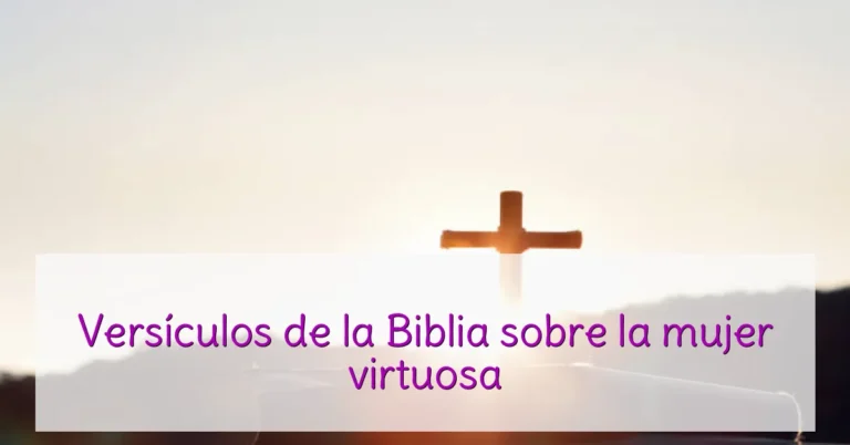 Versículos de la Biblia sobre la mujer virtuosa